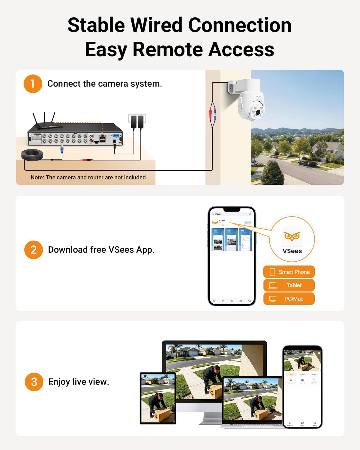 Anlapus 16 Channel Security Camera System, 12Pcs 1080P Pan Tilt Cam, No HDD