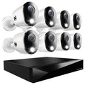 Night Owl 12-Ch Wired DVR System, 8 2K Cams, 1TB HDD, 2-Way Audio