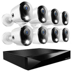 Night Owl 12-Ch Wired DVR System, 8 2K Cams, 1TB HDD, 2-Way Audio