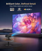 1500ANSI Google TV Smart Projector, Auto Focus & Keystone,with Stand