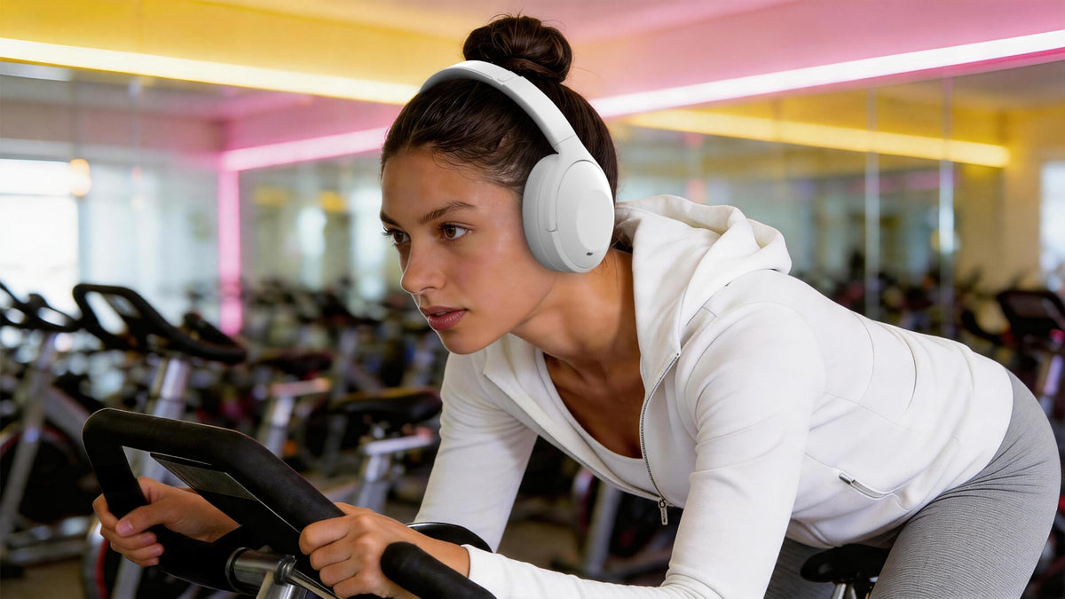 Lenovo Yoga PC Edition Over-Ear Wireless Headphones with Sound by Bose, Hybrid ANC Noise Cancellation, Bluetooth 5.3 Dual Device Connectivity, Touch Controls, 38-Hour Battery Life, Seashell