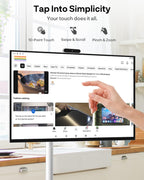 SYLVOX 27" Smart Rolling Display with Stand, Built-in 4-5H Battery