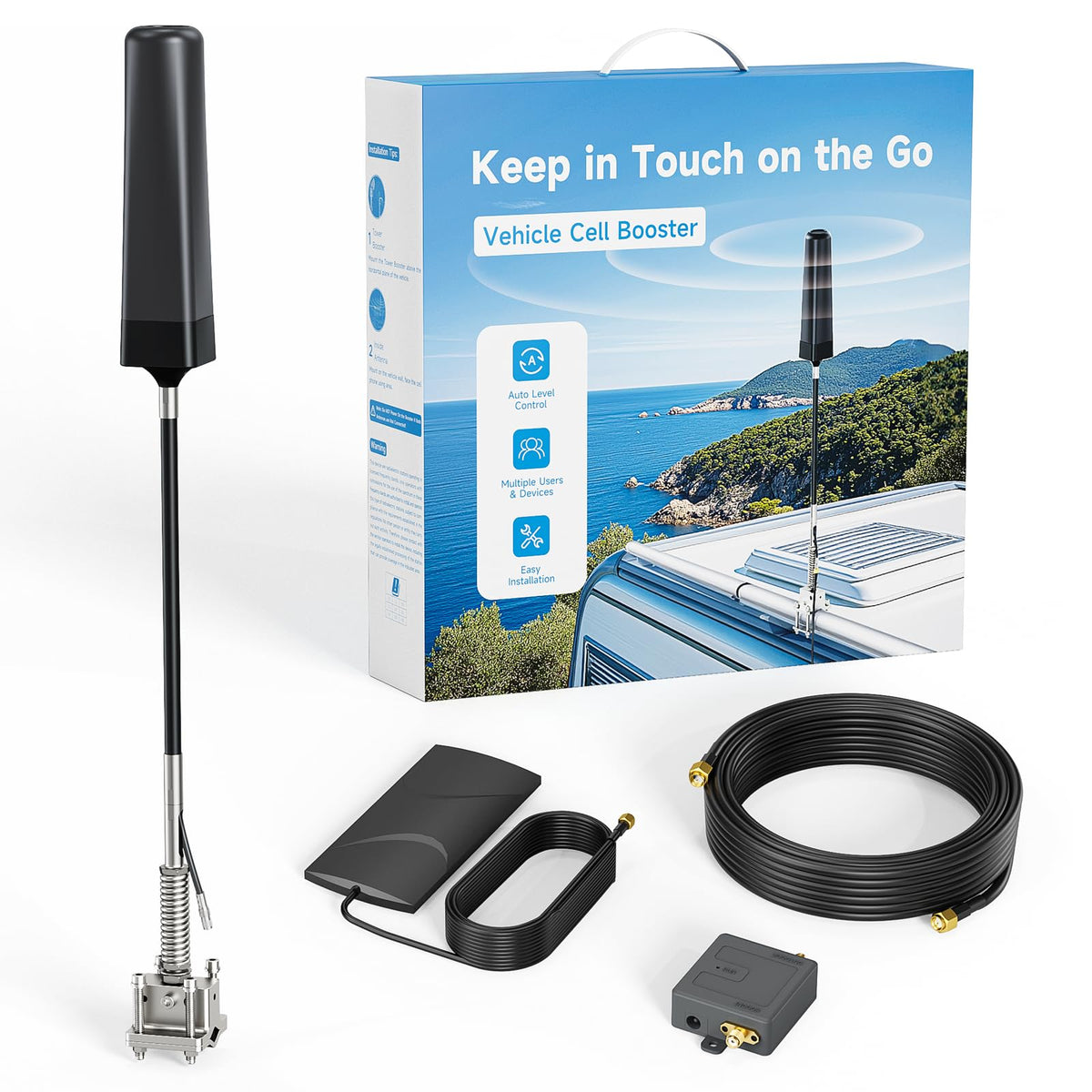 Tower Cell Phone Signal Booster for All Carriers, Designed for Weak Signal