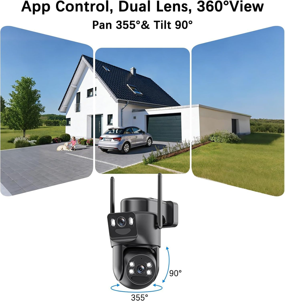 BEENOCAM 4K Solar Security Cameras Wireless Outdoor, 4 Cam-Kit