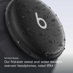 Beats 360 — Over-Ear Headphones with Interchangeable Cushions, Sweat & Water Resistance and Noise Cancellation — Black with Black Performance Knit Cushions
