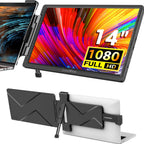 ELECROW 15.6" Portable Monitor with Keyboard, Lapdock 1080P FHD IPS Display