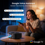 HAPPRUN 1500 ANSI Official Licensed Google TV Outdoor 4K Full HD Projector