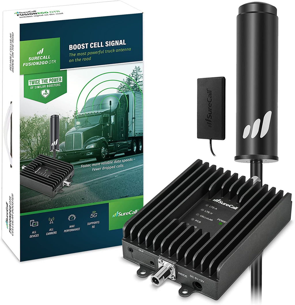 SureCall Fusion2Go OTR 5G/4G Cell Signal Booster for Truck, Work Van, SUV