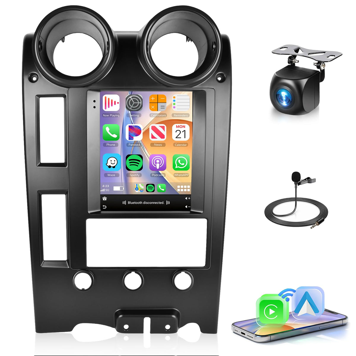 Stereo for Hummer H2 2002-2009 Wireless CarPlay Android Auto