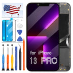 for iPhone 17 Pro Max Screen Replacement 6.9 inch OLED Full Display Assembly with Promotion 120Hz, OEM Grade Soft OLED, True Tone & Face ID Supported, DIY Repair Kit with Tools, Black