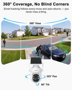 4K Solar Security Cameras Wireless Outdoor, 4-Cam Kit, BU-K804