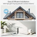Cell Phone Booster with Smart LCD Display up to 5,000 sq ft, FCC Approved