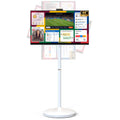 32 Inch 4K Smart Portable TV on Wheels, Touch Screen Monitor