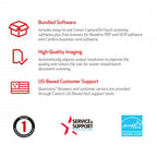 Canon imageFORMULA R40 - Office Document Scanner, Windows and Mac, Duplex Scanning, Easy Setup, Scans a Wide Variety of Documents, Scans to Cloud