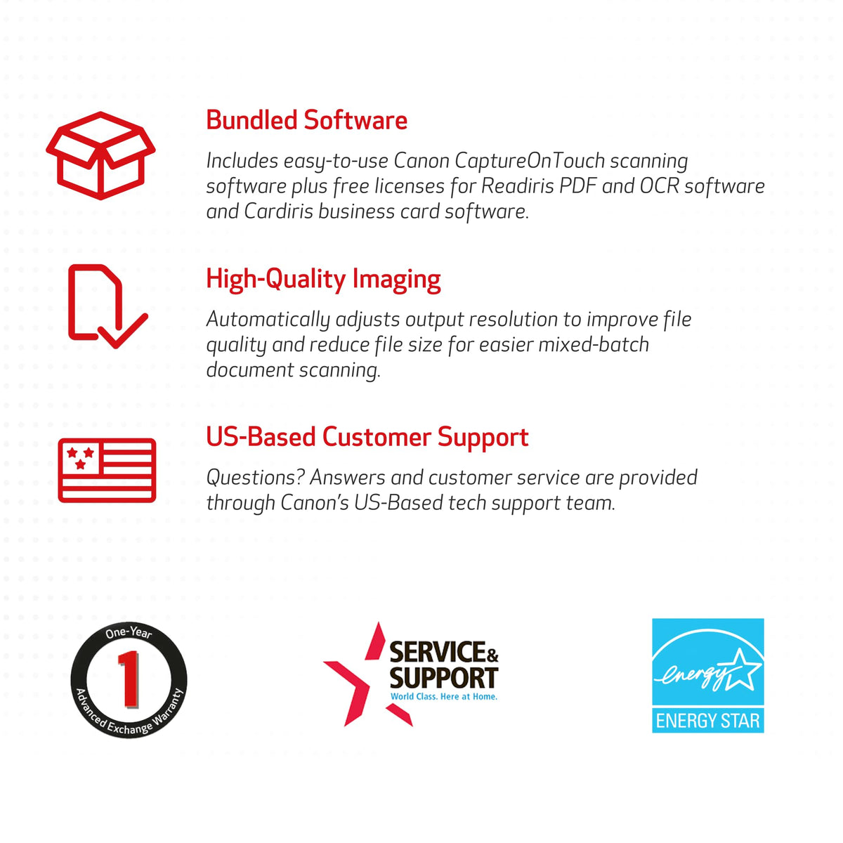 Canon imageFORMULA R40 - Office Document Scanner, Windows and Mac, Duplex Scanning, Easy Setup, Scans a Wide Variety of Documents, Scans to Cloud