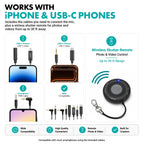 Movo iVlogger-PRO Vlogging Kit for iPhone with Mic, Light, and Tripod