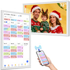 15.6 Inch Digital Calendar Wall Touch Screen Chore Chart, 32GB Electronic Calendar + Smart Family Planner, Wall and Desk Mountable, Gifts for Women Men, Gifts for Mom Dad