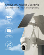 MUBILIFE 4K Solar Security Camera System Wireless Outdoor, 4-Cam Kit