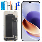 for iPhone 17 Pro Max Screen Replacement 6.9 inch OLED Full Display Assembly with Promotion 120Hz, OEM Grade Soft OLED, True Tone & Face ID Supported, DIY Repair Kit with Tools, Black