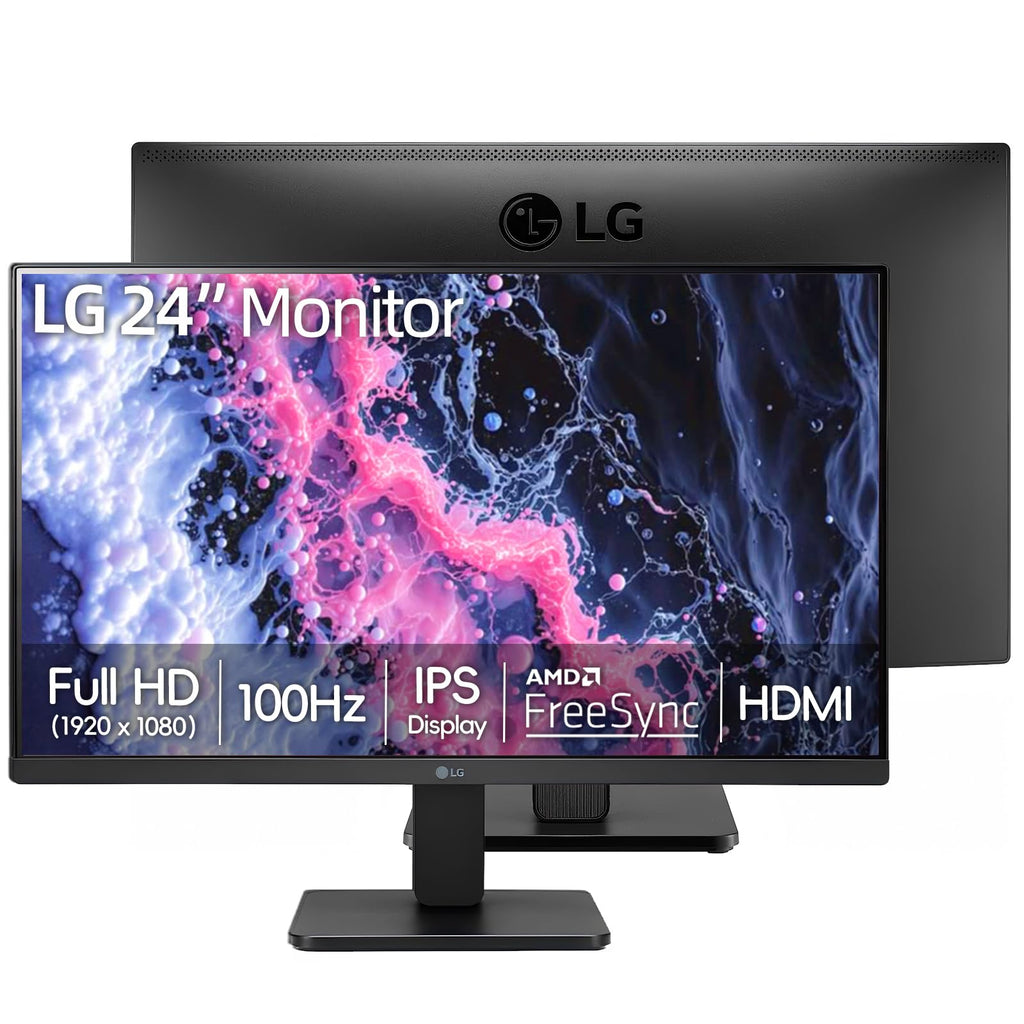 LG 27 Inch IPS Monitor, Full HD (1920 x 1080) Display, 120Hz, 1ms MBR, 99% sRGB, HDR10, WebOS, Tilt Adjustable, HDMI x 1, Borderless Display for Gaming and Office