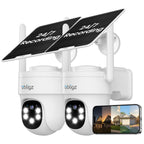 AOV 24/7 Recording Solar Camera Security Outdoor, 4-Cam Solar Kit