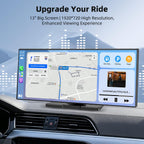 13 Inch Wireless CarPlay Screen for Car with Apple CarPlay & Android Auto