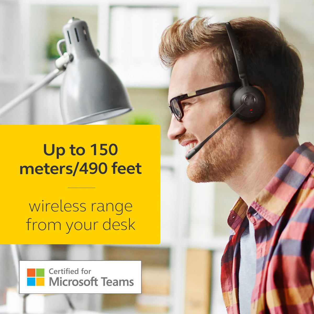 Jabra Engage 65 SE (Second Edition) Wireless Single‑Ear Headset with Mic
