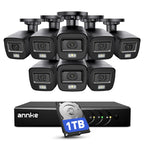ANNKE 3K Lite Wired Security Camera System Outdoor, 8x 2MP Cameras, 1TB HDD