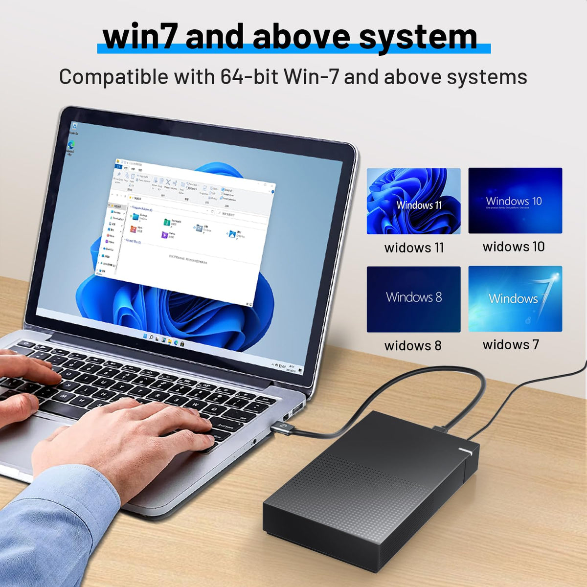Kinhank 4tb Retro Game Hard Drive 6 Game System in 1 with 75000+ Games, Retro Game Consoles Compatible with 200+ Emulators, Portable Game Hard Drive Disk Compatible with Win 7/8/10/11