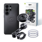SP CONNECT Moto Bundle II with Anti Vibrations Module| SPC+ | Compatible with for Samsung S23 Ultra| Motorcycle Phone Mount |Phone Mount for Motorcycle Handlebars | Cell Phone Holder