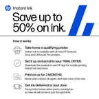 HP OfficeJet Pro 8135 Wireless All-in-One Color Inkjet Printer, Print, Scan, Copy, Fax, ADF, Duplex Printing Best-for-Home-Office, 3 Month Trial of Instant Ink Included, AI-Capable (C2VK1A)
