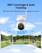 REOLINK 4K Solar Camera Outdoor Wireless ColorX Night Vision Altas PT Ultra