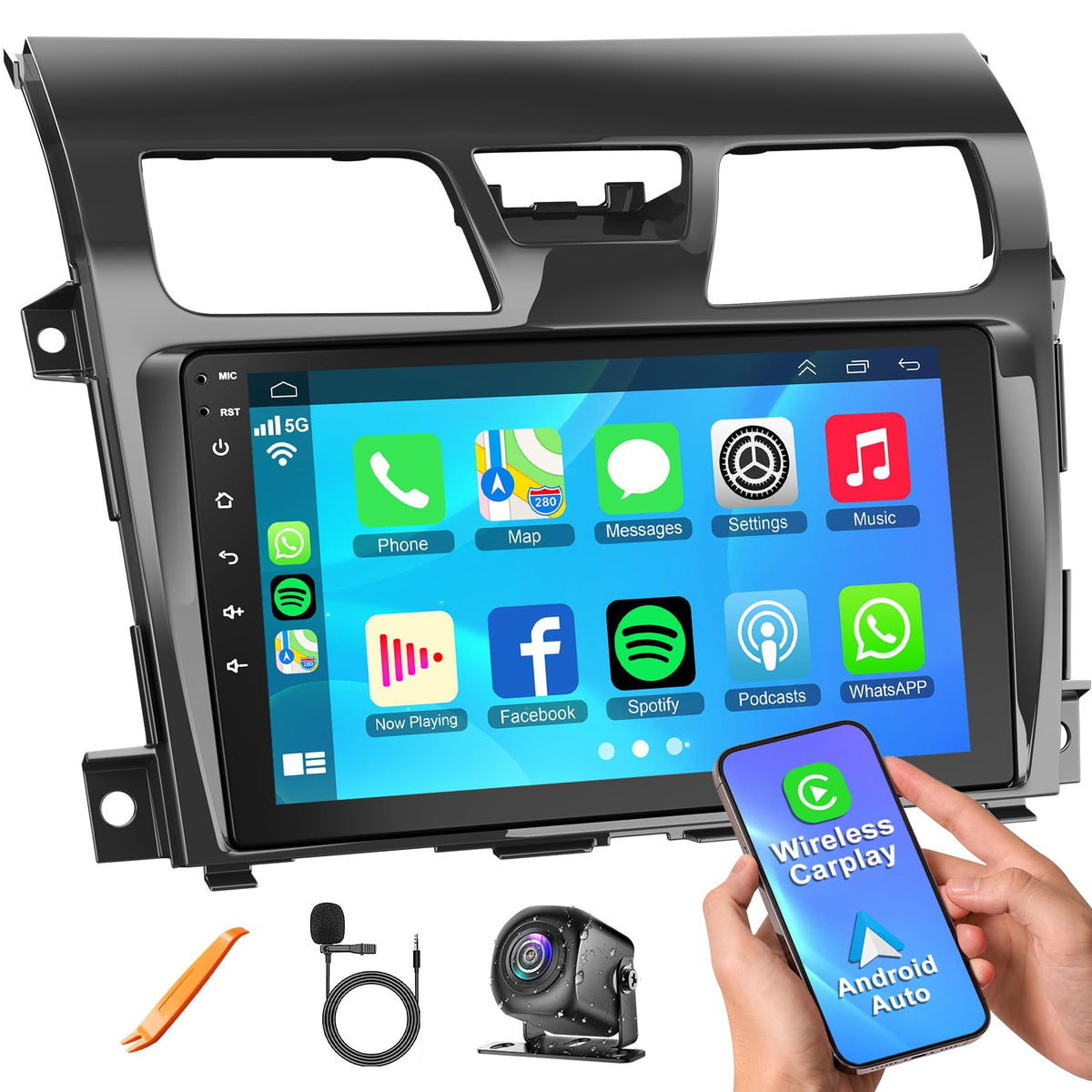 4G+128G Car Radio for Nissan Altima 2013 2014 2015 2016 2017 2018 2019