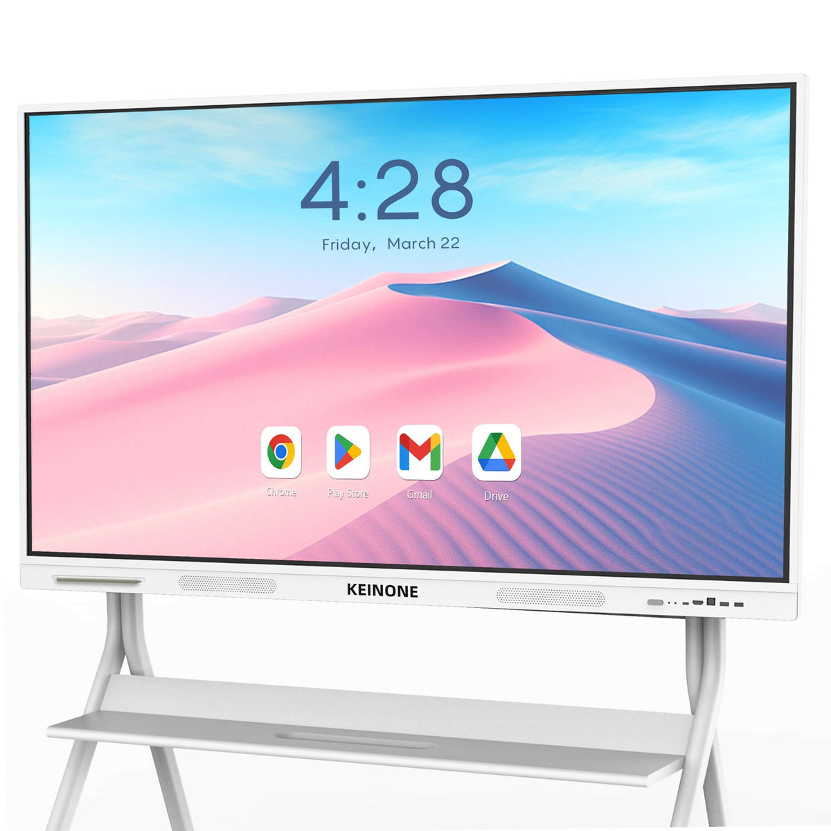 Interactive Smart Board for Classroom, 55” 8+128 GB Electronic Digital Whiteboard Built-in Google EDLA-Certified Android 14 OS - 4K Touchscreen Smartboard for Home Office School Studio Display