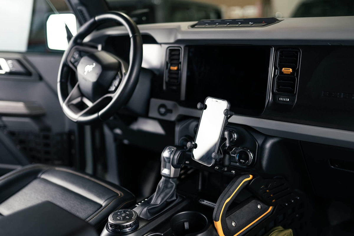 DV8 Center Console Molle Panels & Bridge for 2021-2026 Ford Bronco GPS SUV