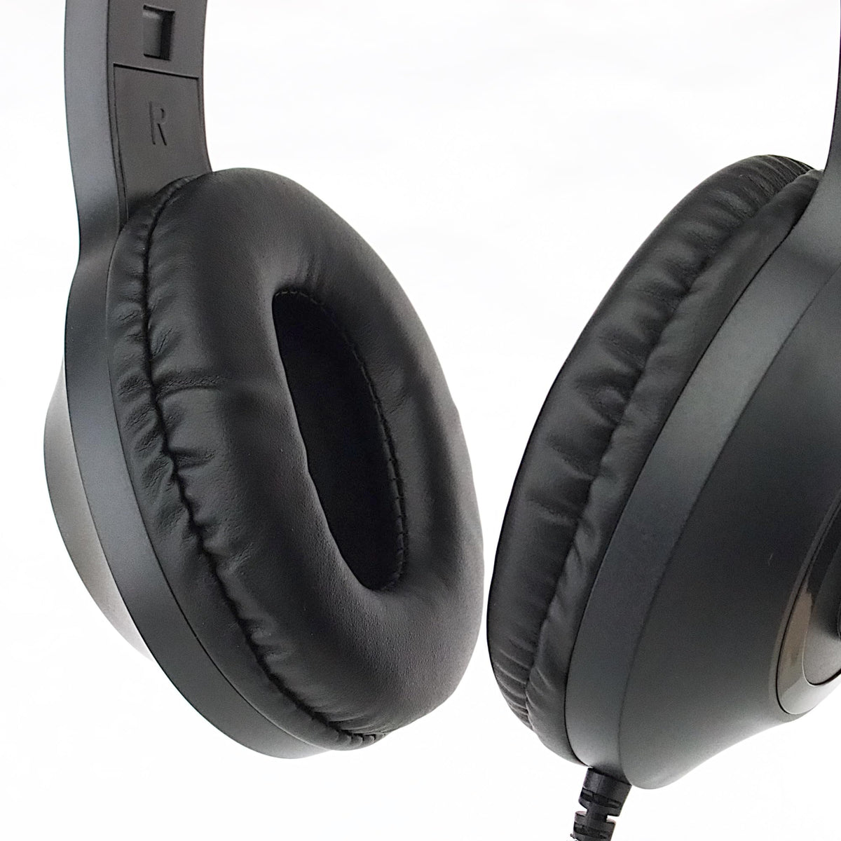 Classroom Headphones with Microphone Bulk 24-Pack, Wired Black Class Set