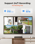 REOLINK 16CH 5MP Home Security Camera System with 4TB HDD RLK16-410B8-5MP