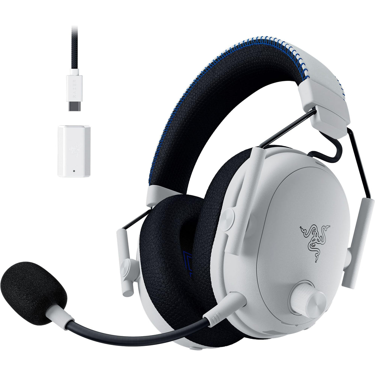Razer BlackShark V3 Pro Wireless ANC Gaming Headset for PC, 2.4 GHz, White