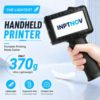 Handheld Inkjet Printer for Text Date Barcode Batch Number, 0.5 Inch Print Height Portable Handheld Printer for Glass Wood Plastic Cardboard Metal,Weight 370g, with 42ml Black Fast Dry Ink