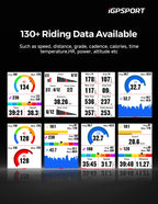 iGPSPORT BSC300T Wireless Bike Computer GPS, Touchscreen Offline MAP Navigation Off Course Warning Compatible with Insta 360, for Ebike Road Bike MTB