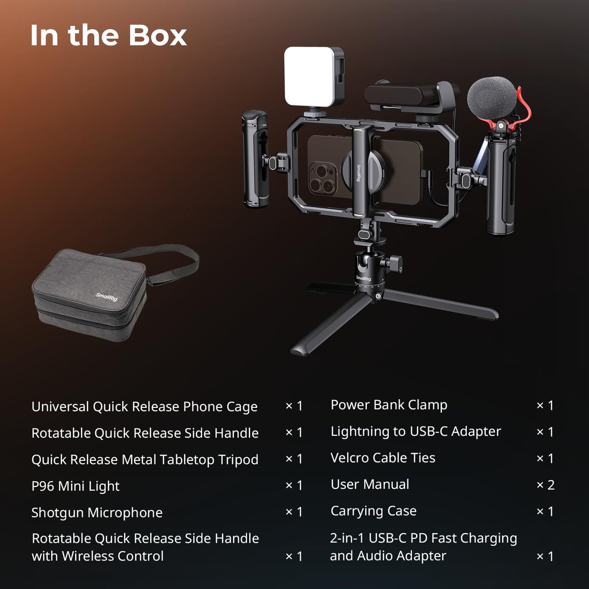 SmallRig All-in-One Universal Phone Video Rig Kit - 4704