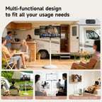32 Inch Smart Portable TV on Wheels, Rolling TV, Detachable 13MP Camera