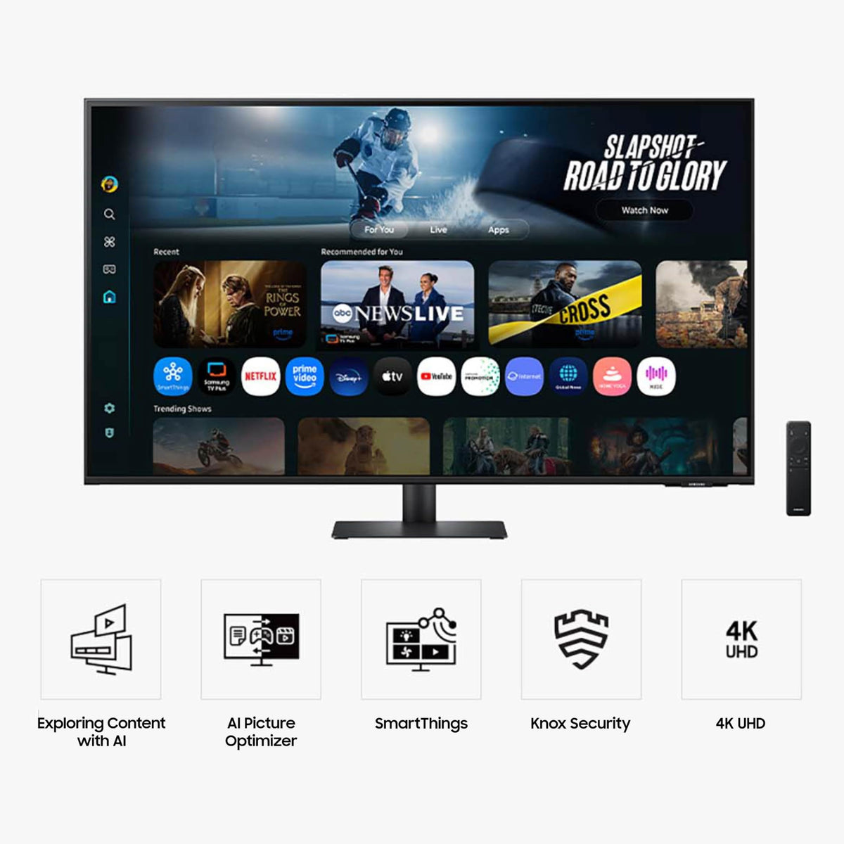 Samsung 43” M7 (M70F) Series 4K UHD Smart Monitor
