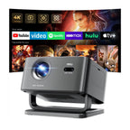 Portable Smart Projector 4K Support【Compatible with Google TV & 10k+Apps】