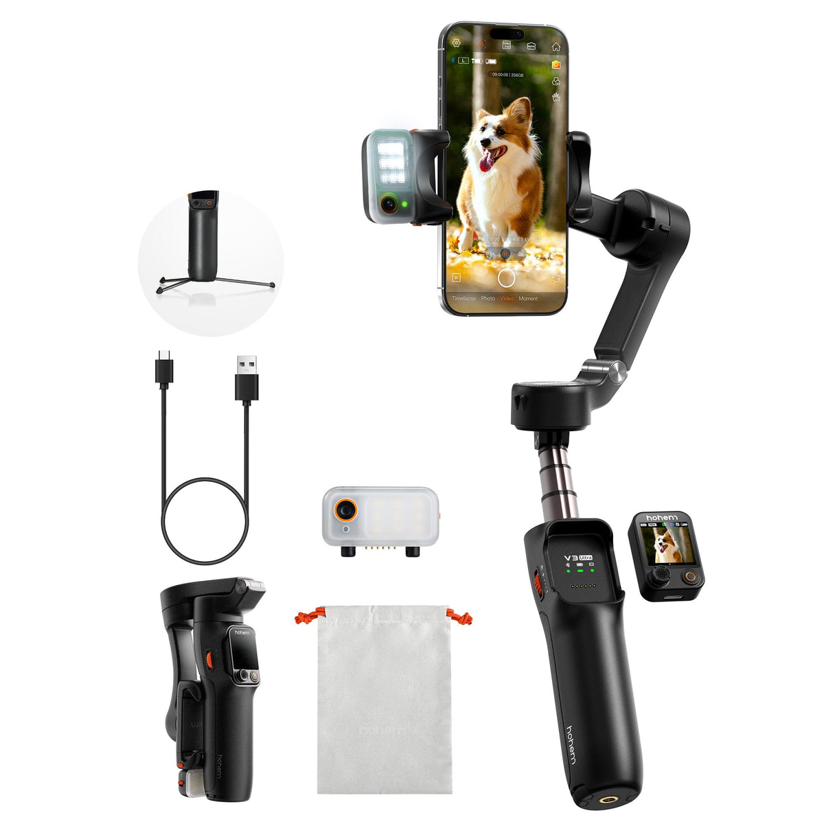 hohem iSteady V3 Ultra 3-Axis Gimbal Stabilizer for iphone & Android