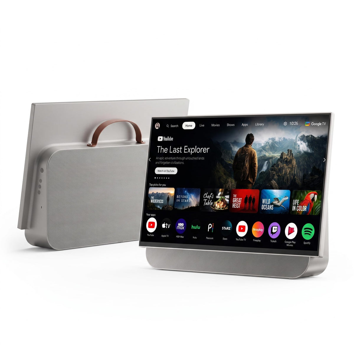 Portable Smart TV, 27 Inch 2K Smart TV,Outdoor TV,RV Trips TV