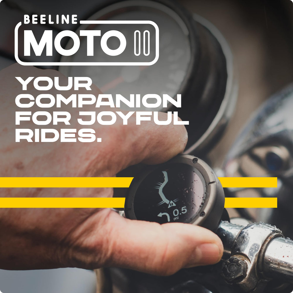 Beeline Moto II Metal Edition Gunmetal - GPS Navigation for Motorcycles