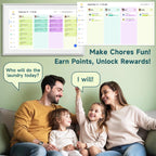 21.5 Inch Digital Calendar Wall Touch Screen Chore Chart Reward System