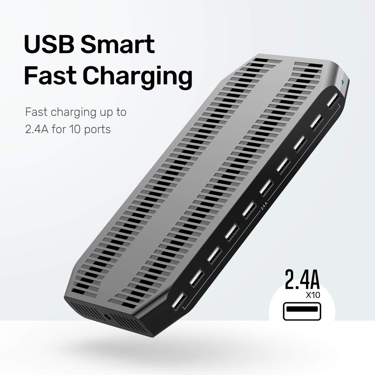 Unitek 5PCS 10 USB Charging Station Multiple Devices for iPad Tablet iPhone