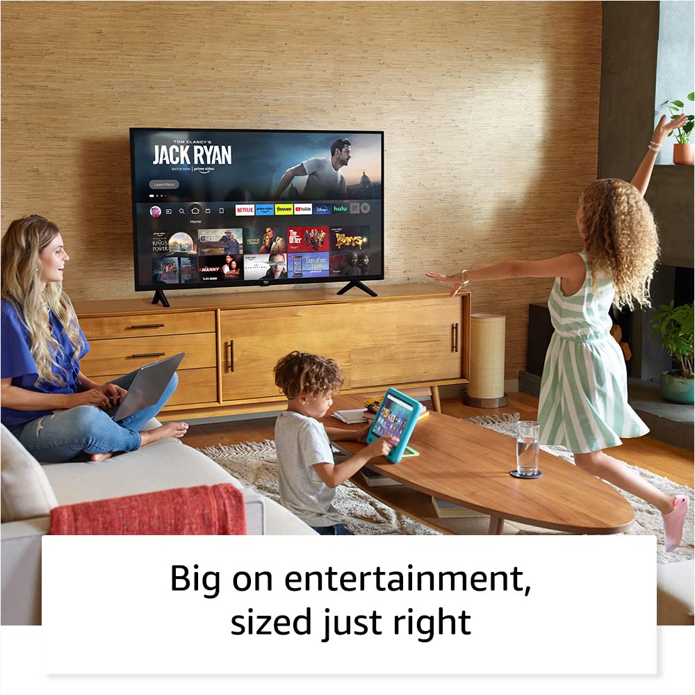 Like-New Amazon Fire TV 40" 2-Series, HD smart TV with Fire TV Alexa Voice Remote, stream live TV without cable